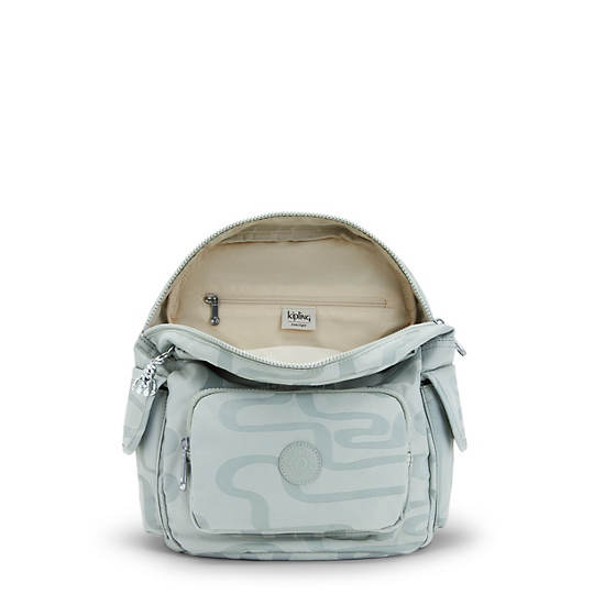 Kipling City Pack Small Klassiska Printed Ryggsäck Turkos | SE 1711EB